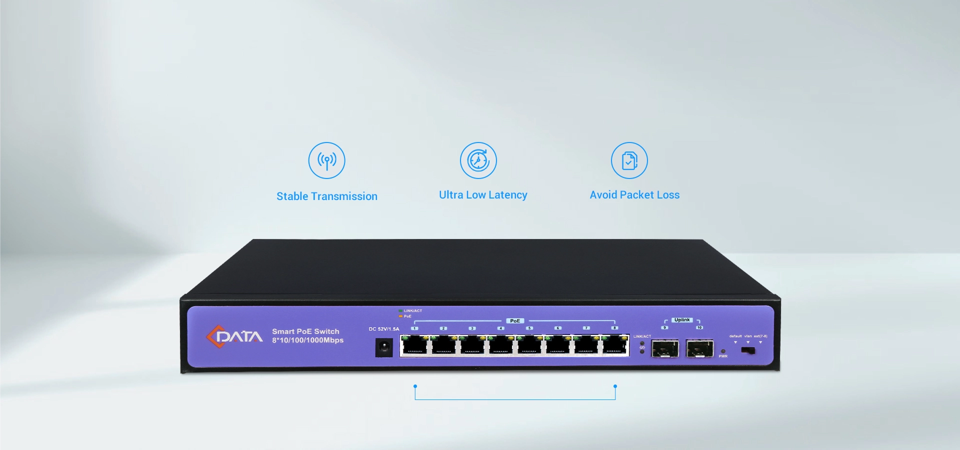 Eight-Core Ethernet Ports, Stable Transmission